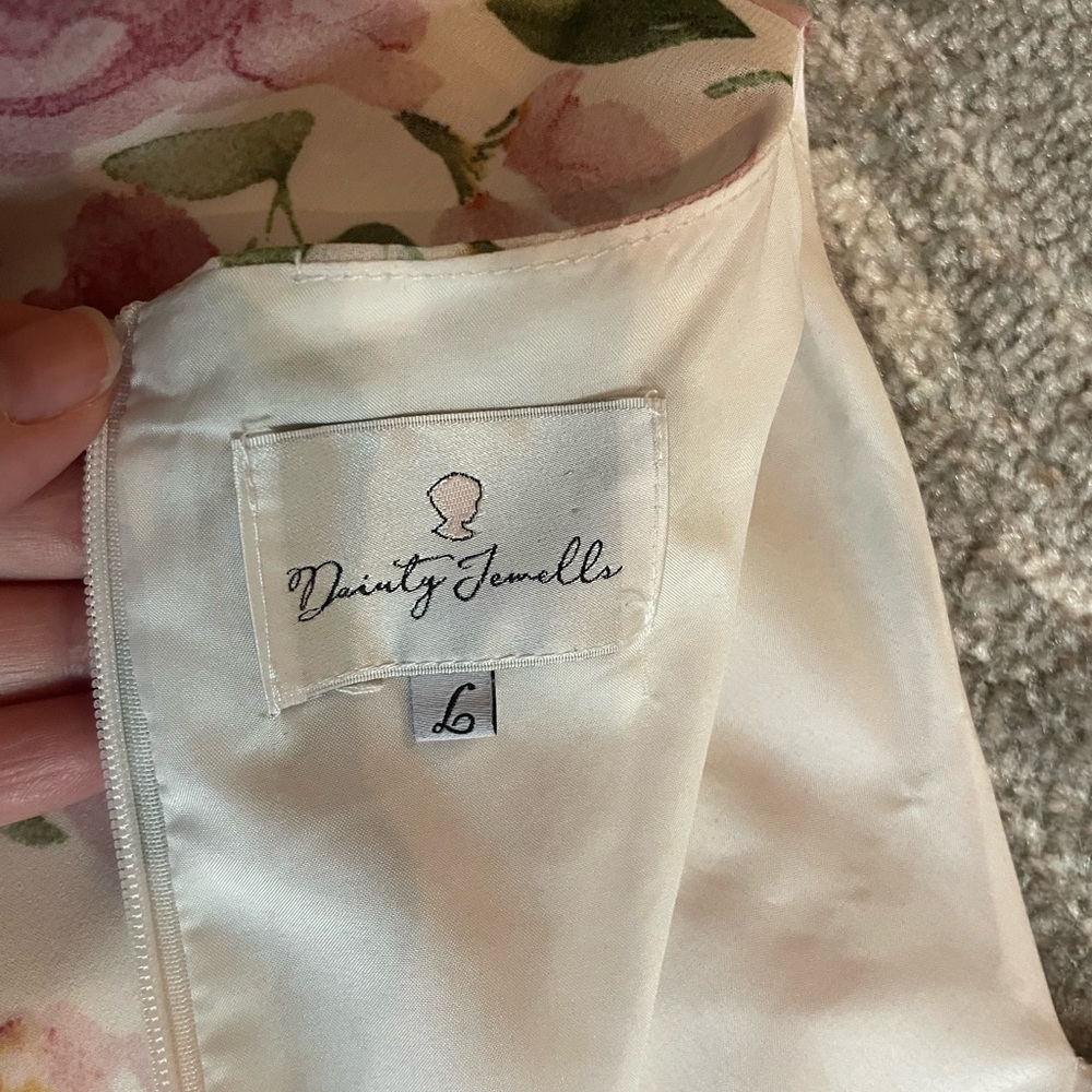 Dainty Jewells Elegant Pink Floral Dress - Picture 4 of 6